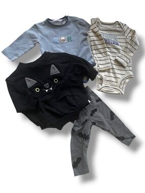 Romper & Leggings Set 4 Pieces - NEWBORN 2-3 Months